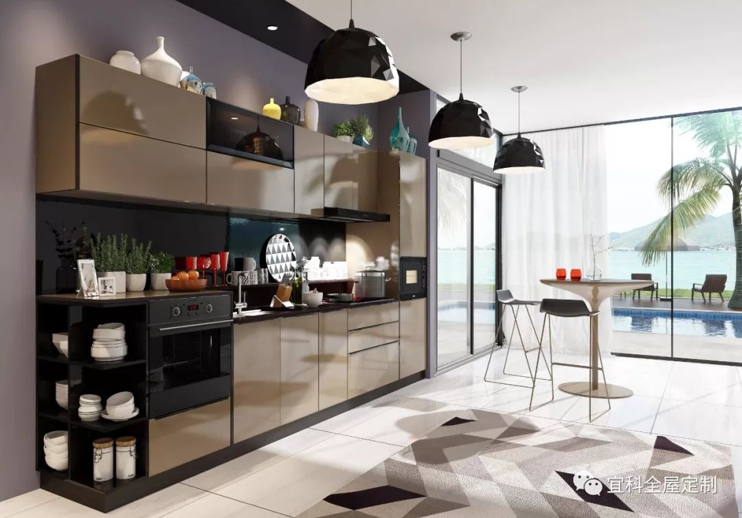 開放式廚房櫥柜怎么解決